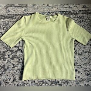 Vintage Eddie Bauer short sleeve ribbed sweater